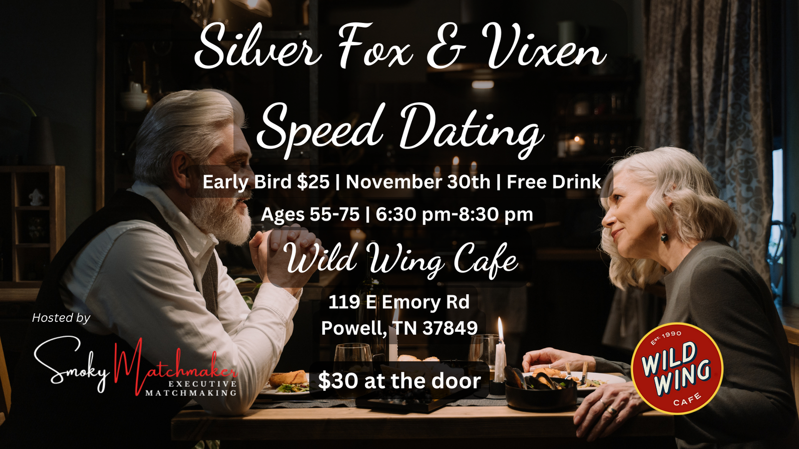 Silver Fox And Vixen Speed Dating Party in November!