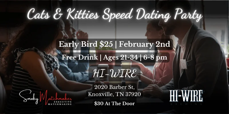 Cats And Kitties Speed Dating Valentine’s Day Party 2024! Hosted by Smoky Matchmaker Ella. Find dates near me
