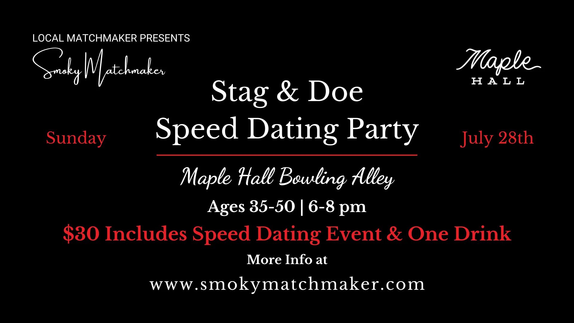 Love in July: Stag and Doe Speed Dating!
